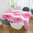 thumbnail image 2 of Yayeee Tablecloths 54" x 54" Rectangle Wrinkle Resistant Party Table Cover, Heart Geometric, 2 of 8
