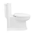 thumbnail image 3 of Swiss Madison Santorini White Ceramic Elongated 12in, 1.1/1.6 GPF Toilet, 3 of 15