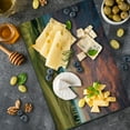 thumbnail image 5 of Tuscany Cutting Board, Tuscany Italy Cypress Trees and Fields Crop Cloudy Sky Holiday Destination, Decorative Tempered Glass Cutting and Serving Board, Large Size, Vermilion Khaki, by Ambesonne, 5 of 5