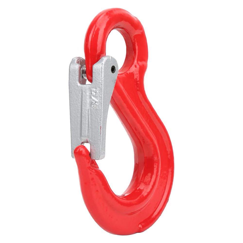 Tebru Rigging Hook,Crane Hook,2Ton Round Fixed Eye Lifting Hook with