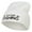 White, variant on I'd Rather Be Fishing Embroidered Short Beanie - Dk Grey OSFM