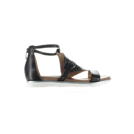 

Miz Mooz Womens Kane Black Ankle Strap Non-Heeled Black