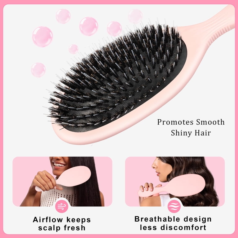 Boar Bristle Hair Brush for Women – Mixed Bristle Hair Brush  display picture 2