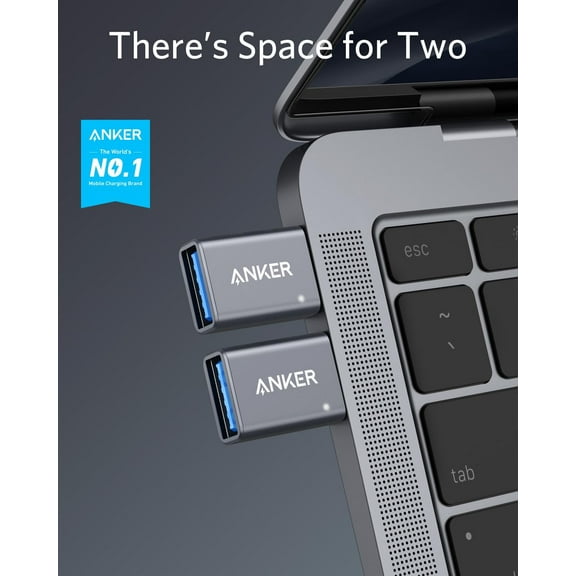 Anker USB C Adapter , USB C Adapter High-Speed Data Transfer (2 Pack)