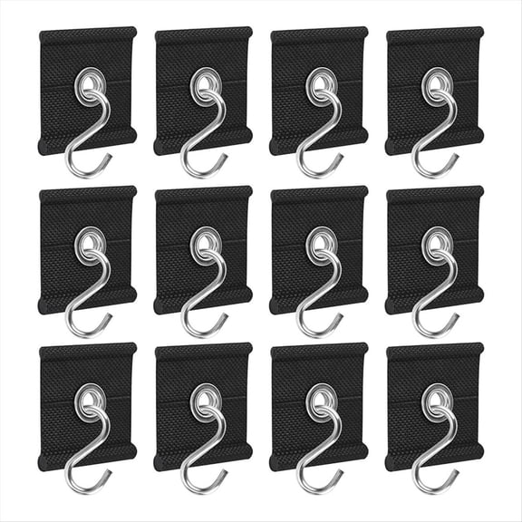 12PCS RV Awning Hooks Rv Canopy Piping Rail Hook Camping for