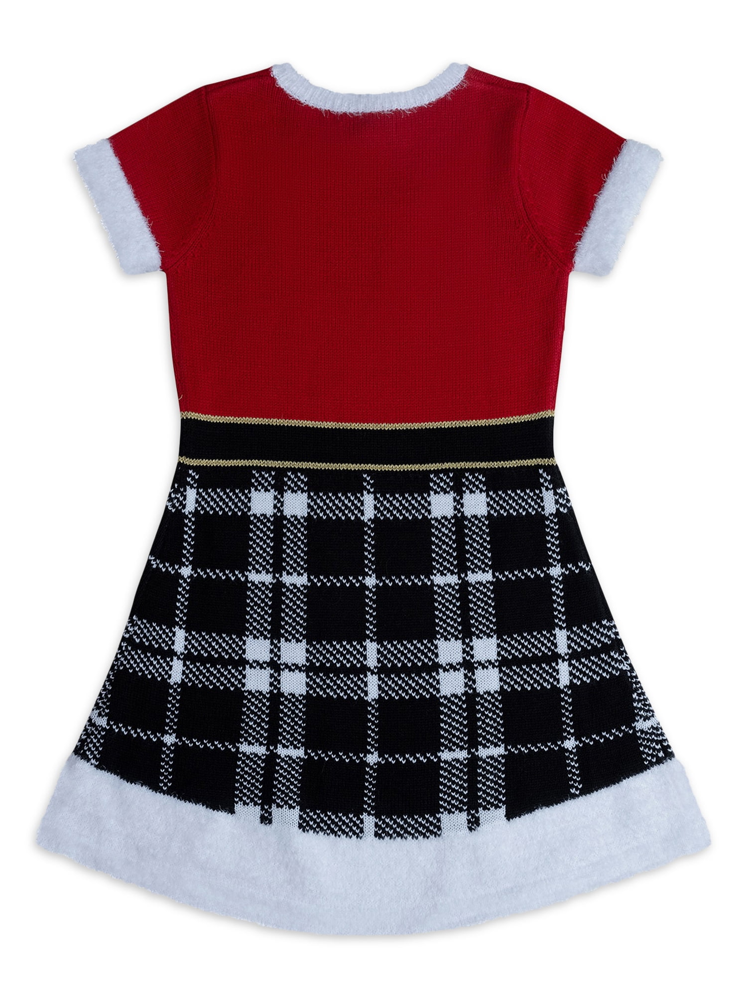 Jolly Sweaters Girls Christmas Novelty Sweater Dress, Sizes 4-16