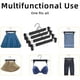 thumbnail image 5 of Perchas para pantalones NORTHERN BROTHERS negras, paquete de 50 con clips de plástico, 5 of 8