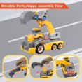 thumbnail image 2 of Kids Take Apart Toys for 3-8 Year Old for Boys Girls Excavator Vehicles Trucks Construction Toys with Electric Drill Assembly Building Toys Xmas Birthday Gifts Learning Toys, 2 of 9