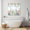 thumbnail image 5 of Wall Art Prints, Marine Life Framed Canvas Prints for Bedroom Living Room Bathroom, Nautical Underwater Coral Shell Starfish Watercolor Gallery Wrap Wall Art Poster for Gifts Home Decor 24"x24", 5 of 9