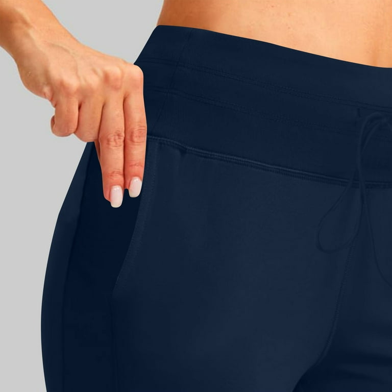 BangWanChi Fleece Lined Pants Women Petite Women's High Waist