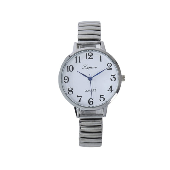 DESIGNICE Watches for Women,Waterproof Design Ladies Watches,Comfortable Band Easy-to-Read Dial Office Gifts for Women,Silver