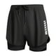 thumbnail image 2 of Ceisia Men's Slim Double-layer Professional Gift Sports Quick-dry Shorts Breathable Reflective Strip Multi-Color, 2 of 7