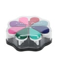 thumbnail image 2 of 8 Color Petal Shape Ink Pad, DIY  Painting Accessory with Slow Drying Pigment Ink, for Coloring Scrapbooking Clay Wood, 2 of 7