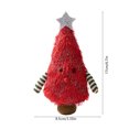 thumbnail image 3 of Adorno Navideño con Forma de Árbol de Navidad | Tela | Rojo | 17 X 8,5 X 8 Cm | Decoración de Mesa, 3 of 6