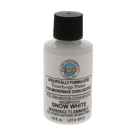 Touch-Up Paint for Microwave Oven Cavities, Snow White, 98QBP0303