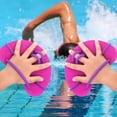 thumbnail image 1 of Paletas de mano para natación, accesorios de ejercicio para natación en regazo, equipo de entrenamiento de natación para hombres, mujeres, niños y niñ Rosa, 1 of 8
