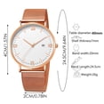 thumbnail image 3 of Mesh Strap Quartz Watch Men's Watch Unisex Fashion Quartz Watch Versatile Men's Daily Watch Stop Timer Wrist Watch for Mom Men Sports Watch Mens Durable Watch Watched Woman Gw-m5610-1 Vintage Watch, 3 of 8