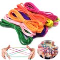 thumbnail image 1 of Bangcool 12PCS Finger String Toy Creative Rainbow Color Hand String Game Party Supplies, 1 of 10