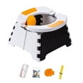 thumbnail image 1 of Asiento de silla de inodoro de olla de viaje, asiento de coche plegable para niños, bebé, interior y exterior, ligero con bolsa de viaje, fácil de lle blanco Baoblaze Inodoro plegable, 1 of 8
