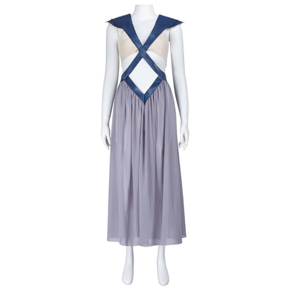 Women’s Daenerys Style Backless Long Dress Elegant Flowing Gown Outfit