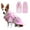 Pink, variant on Dog Raincoat with Hood Pocket Reflective Adjustable Waterproof Slicker Rain Jacket for Small Medium Large Dog