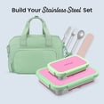 thumbnail image 5 of Bentgo Stainless Steel Lunch Box - Leak-Proof, 3 Compartments, 4.3-Cup Capacity, Ideal for Kids 3+,Teens & Adults, Durable, Reusable (Strawberry), 5 of 8