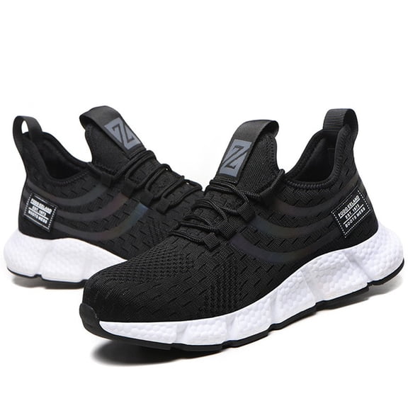 Tanleewa Men's Breathable Working Safety Shoes Steel Toe Sneakers Shoe Size Men5/Women6