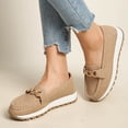 thumbnail image 5 of Chain Decor Slip On Loafers, Casual Platform Walking Shoes (Women's), 5 of 6