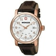 thumbnail image 2 of Wenger Men's 01.1041.109 Urban Classic White Dial Rose Gold Steel Brown Leather Strap Watch, 2 of 2