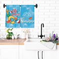 thumbnail image 2 of 2 Pack Summer Dish Towels for Kitchen 18 x 26 Inch, Hello Sunshine Super Absorbent Quick Drying Baking Dishcloths Watercolor Cute Dish Towels Bathroom Hand Towels Beach Party Supplies, 2 of 6