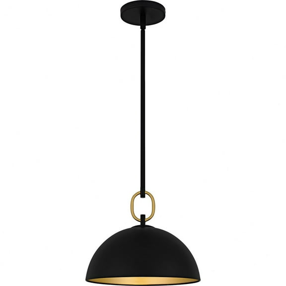 CEO1812MBK Quoizel Lighting Cleo - 1 Light Pendant-10 Inch Tall and 12 Inch Wide