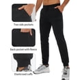 thumbnail image 3 of Pioneer Camp Men's Sherpa Lined Sweatpants Winter Warm Fleece Joggers Heavyweight Thermal Pants for Athletic Lounge Running, 3 of 6