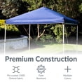 thumbnail image 2 of Sunnydaze Standard Pop-Up Canopy Shade - 10' x 10' - Blue, 2 of 6