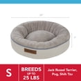 Vibrant Life Round Dreamer Mattress Edition Dog Bed, Small, 22"x22", up