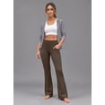 thumbnail image 2 of Rosvigor 2 Pack Flare Yoga Pants for Women High Waisted Leggings Tummy Control Workout Pants No Front Seam Trousers with Pockets, 2 of 8