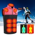 thumbnail image 1 of Abrigo al aire libre de la moda de la temperatura ajustable de la capa calentada eléctrica de 21 áreas calentadas Chaqueta calefactora, 1 of 8