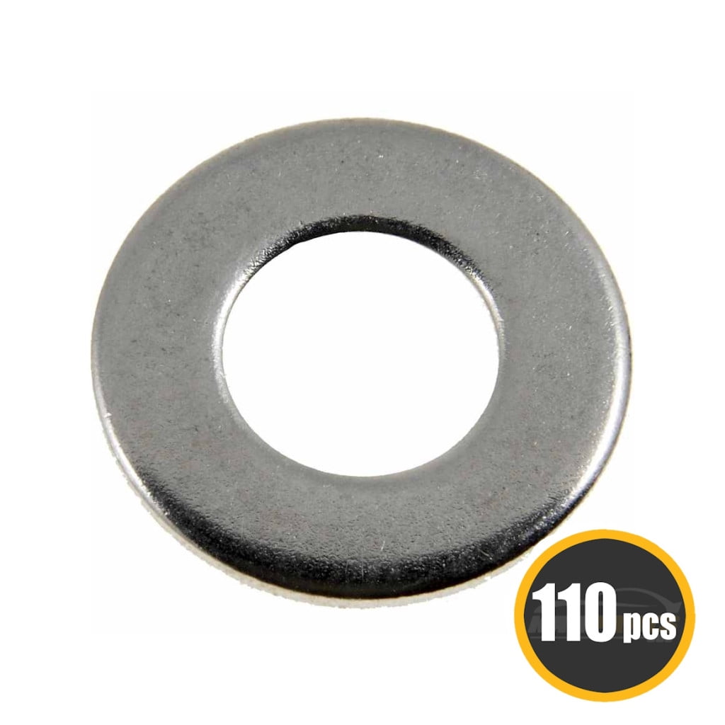 KarParts360 Multi-Purpose Washers | Flat Type | Zinc-Plated Finish | Steel | Natural Color