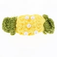 thumbnail image 3 of 5 Uds. Flores de para Coser en Apliques de Hechos con de Dulces Manualidades de Amarillo, 3 of 9