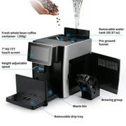 Hipresso CM-1001 Programmable Super-automatic Espresso Coffee Machine with Large 7 inches HD TFT Display