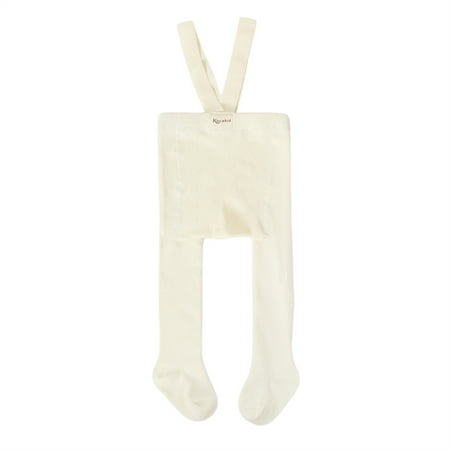 

Infant Kids Baby Girls Tights Cute Footed Pantyhose with Suspenders Toddler Overalls