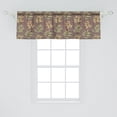 thumbnail image 2 of Ambesonne Nature Art Valance Pack of 2, Autumnal Botany Leaves, 54"X18", Dark Warm Taupe Green, 2 of 4
