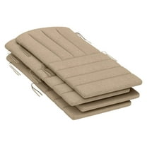 Adirondack Chair Cushions Set of 4, High Back Outdoor Patio Cushions - Beige, 25D Foam, Non-Slip Straps