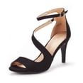 thumbnail image 1 of Sandalia DREAM PAIRS NILE con Punta Abierta y Tacón Stiletto Negro Talla 10, 1 of 6