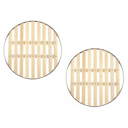 2 Pcs Round Steaming Holder Bamboo Steamer Multi-purpose Rack