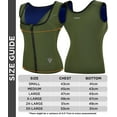 thumbnail image 2 of RDX Women’s Sauna Vest Heat Trapping Sweat Waist Trainer - REACH OEKO TEX 100 Certified Body Shaper - Weight loss Trimmer Hot Corset Slimming Zipper Pullover - Gym Workout Fitness Tank Top, 2 of 5