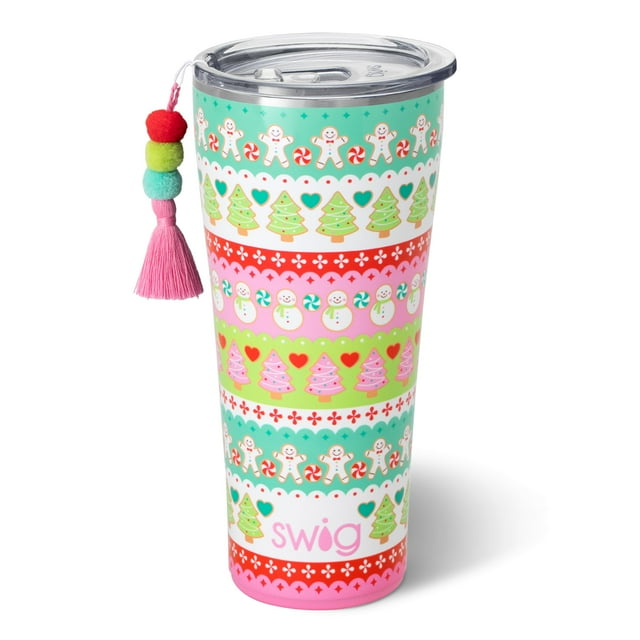 Swig Life Vaso aislado de 32 oz, vaso de café de viaje con tapa, soporte para tazas, taza de café de viaje, termo de acero inoxidable, vaso de 32 oz, taza de café aislada reutilizable con tapa (tarro