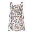 thumbnail image 4 of Taqqpue Women's Summer Floral Print Tie Shoulder Cami Dress Casual Square Neck Sleeveless Mini Dress Flare Hem Boho A-Line Mini Dress Club Party Little Short Sundress, 4 of 8