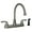 Brushed Nickel, variant on Valterra PF231401 Two-Handle 8" Hybrid Kitchen with High-Arc Spout with Side Spray - Brushed Nickel