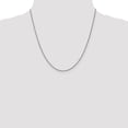 thumbnail image 5 of Solid 14K White Gold 1.9mm Ropa with Lobster Lock Chain - 20", 5 of 8
