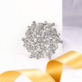 thumbnail image 3 of Broche Flor de Cristal Austriaco para Mujer Color Plata, 3 of 4